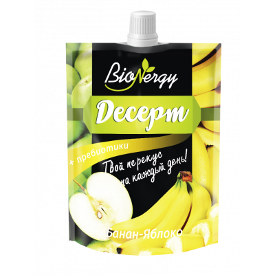Десерт BioNergy яблоко-банан 0,140г*15шт.Д/П