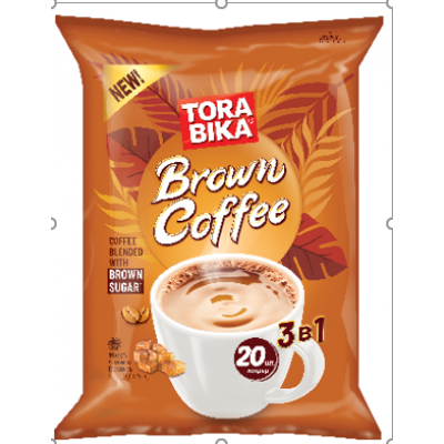 НАПИТОК кофейный 3 в 1  BROWN COFFEE TORABIKA 25г*20шт*12бл.