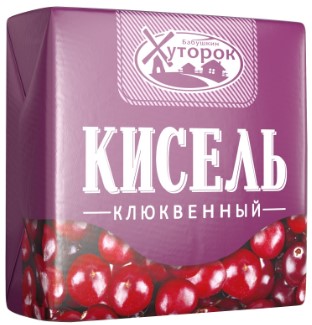 Кисель БАБУШКИН ХУТОРОК клюква брикет 180х20