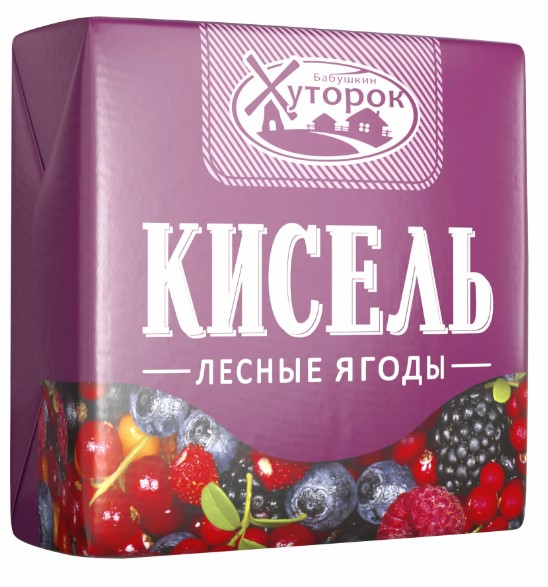 Кисель БАБУШКИН ХУТОРОК лесная ягода брикет 180х20