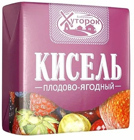Кисель БАБУШКИН ХУТОРОК плодово-ягодный брикет 180х20