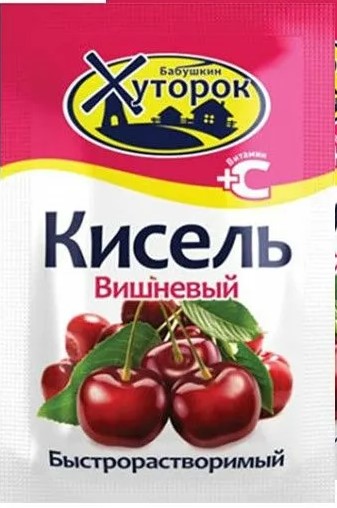 Кисель порошок БАБУШКИН ХУТОРОК вишня саше 30х50