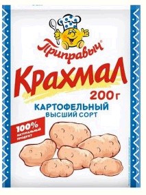 Крахмал картоф. (СОРТ ВЫСШИЙ) 200г.*20шт.ТМ "Приправыч"