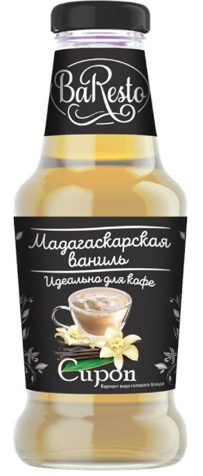 Сироп "Мадагаскарская ваниль" BARESTO 250мл*6шт