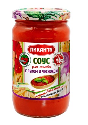 Соус томатный с луком и чесноком ПИКАНТА 350г*6шт 