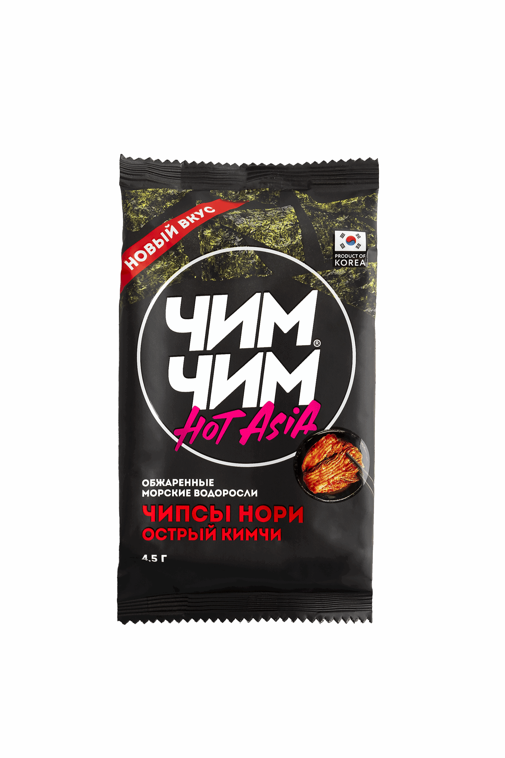 Чипсы нори Острый Кимчи "Чим-Чим"4,5г*72шт