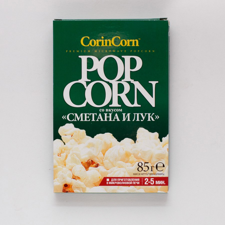Поп-корн д\микр.печи сметана-лук 85*15 шт.Corin Corn